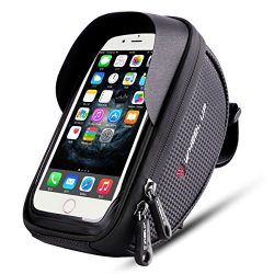 Wallfire Bike Phone Mount Bag, Bicycle Frame Bike Handlebar Bags with Waterproof Touch Screen Ph ...