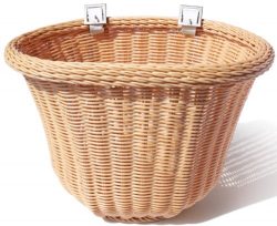 Colorbasket 01419 Adult Front Handlebar Bike Basket, Natural Color