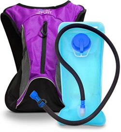 Aduro Sport 2L Hydration Backpack [Hydro-Pro], BPA Free Water Bladder, Unisex, Water Resistant,  ...