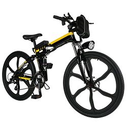 Ferty Folding Electric Moped Sport Mountain Men Bicycle with Large Capacity Battery [US STOCK] ( ...