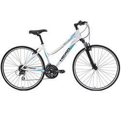HEAD Revive XSL 700C Hybrid Road Bicycle, White, 21-Inch/Large