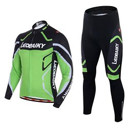 Leobaiky Spring Autumn Winter Mens Cycling Clothing Set Sportswear Suit 0utdoor Sports Bicycle B ...