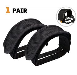 SBYURE 1 Pairs Bicycle Pedal Straps Pedal Toe Clips Straps Tape Slip Double Adhesive Straps for  ...