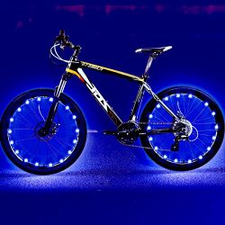 TIPEYE LED Bike Wheel Lights IP65 Waterproof with Batteries Included Easy to Install Bike Spoke  ...