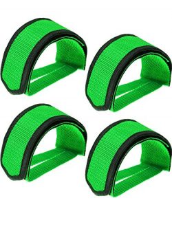 WILLBOND 2 Pairs Bicycle Feet Strap Pedal Straps for Fixed Gear Bike (Green)