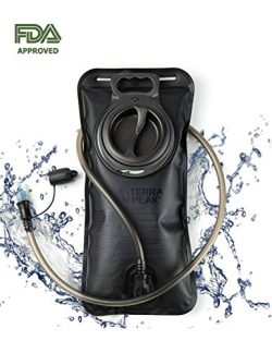 TERRA PEAK Hydration Bladder 2 Liter Leak Proof Water Reservoir, Military Water Storage Bladder  ...