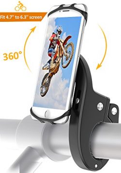 Bike Mount, Bovon Universal Bicycle Phone Holder, Adjustable Silicone Bike Handlebar Crack for i ...