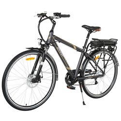 Onway 6 Speed 700C Man City Electric Bicycle, 6061 Aluminium Alloy Frame, with Removable Lithium ...