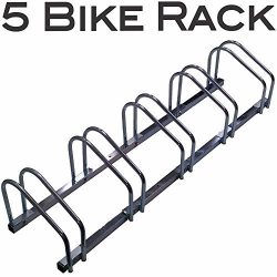 EasyGo Floor Stationary Five Bike Wheel Rack, Indoor – Outdoor Bike Stand