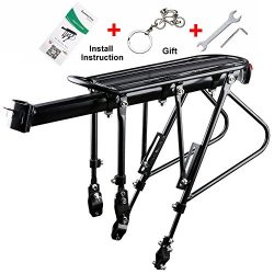 West Biking Bike Carrier Rack, 310 LB Capacity Solid Bearings Universal Adjustable Bicycle Lugga ...