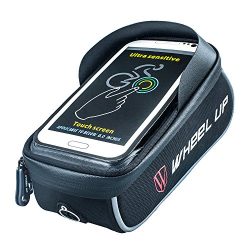 Xplanet Bike Frame Bag, Cycling Top Tube Phone Bag Front Handlebar Bag with Waterproof Touch Scr ...