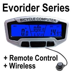 DZT1968 1SET Computer Wireless Bike Speedometer+Backlight+Remote Control+Transmitter Sensor