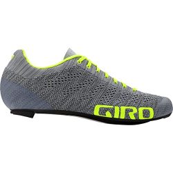 Giro Empire E70 Knit Cycling Shoes – Men’s Grey Heather/Highlight Yellow 44