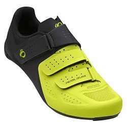 Pearl iZUMi Men’s Select Road v5 Cycling Shoe, Black/Lime, 40.0 M EU (6.9 US)