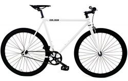 Golden Cycles Single Speed Fixed Gear Bike with Front & Rear Brakes