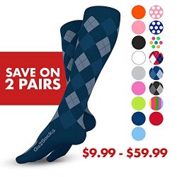 GO2 SOCKS High Compression 20-30 mmHG Sport Line-Athletic Socks for Men & Women-Stockings fo ...