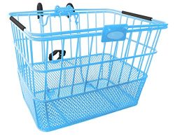 Treasure Gifts Mesh Bottom Lift-Off Basket w/Bracket, Blue