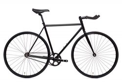 State Bicycle 6.0 Fixed Gear/Single Speed Bike Bullhorn, 59cm/Large, Matte Black