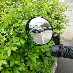 Newlight66 Adjustable 360 Rotatable Handlebar Glass Rearview Mirror for Road Bicycle Mountain Bi ...