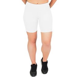 Stretch is Comfort Women’s Cotton Bike Shorts White 3X