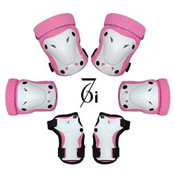 67i Multi Sport Kids Protective Gear Set Toddler Bike Protective gear Knee and Elbow Pads with W ...