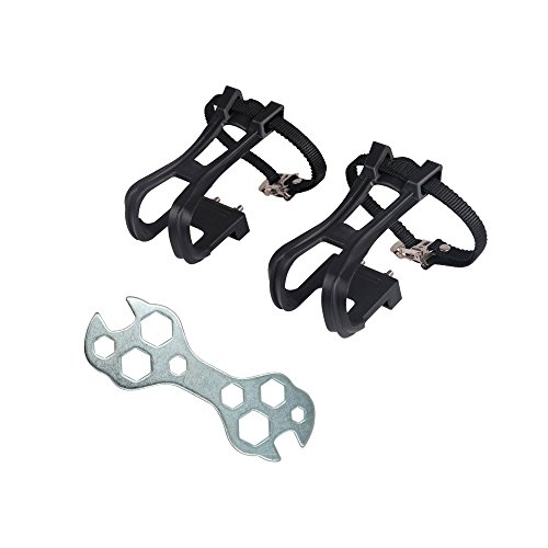 IDWAI 1 Pair Bicycle Pedal Toe Clip, Bicycle Pedal Straps For Cycling MTB Road Mountain Bike Fix ...