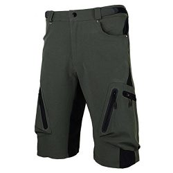 Cycorld Mens Mountain Bike Biking Shorts, Water Repellent MTB Shorts, Loose Fit Cycling Baggy Pa ...