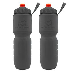 Polar Bottle 2 Pack Insulated Water Bottle 24 Oz BPA Free Sports Squeeze Water Bottles Handheld
