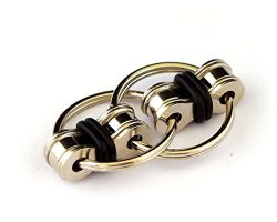 FidgetWorks Bike Chain Fidget Toy for Autism, ADD, ADHD, Stress and Idle Hands, Black