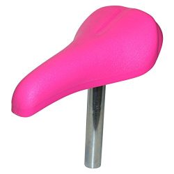 cyclingcolors KIDS BIKE SADDLE PINK WITH SEATPOST DIAMETER 22MM COMFORT DESIGN SOFT TOUCH BMX 10 ...