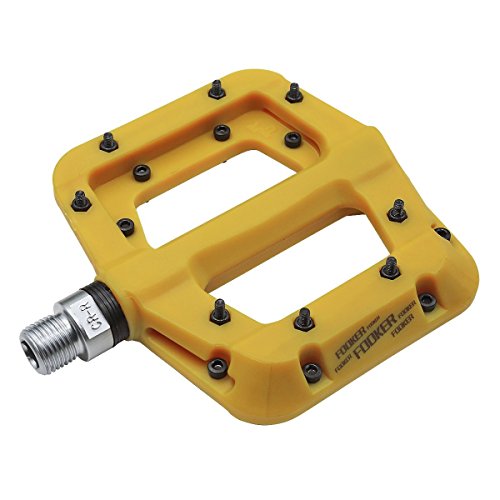 FOOKER MTB Bike Pedal Nylon Composite 9/16 Mountain Bike Pedals High-Strength Non-Slip Bicycle P ...