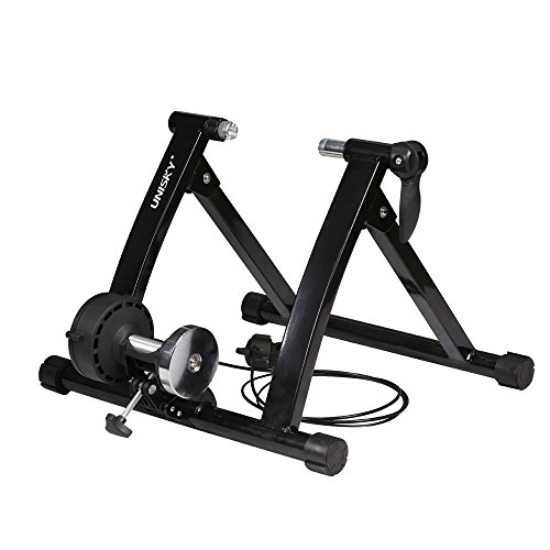 UNISKY Indoor Exercise Cycling Fitness Magnetic Bicycle Trainer Stand- Variable 6 levels of Resi ...