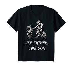 Kids Like Father – Like Son Motocross Shirt Dirt Bike T-Shirt 8 Black