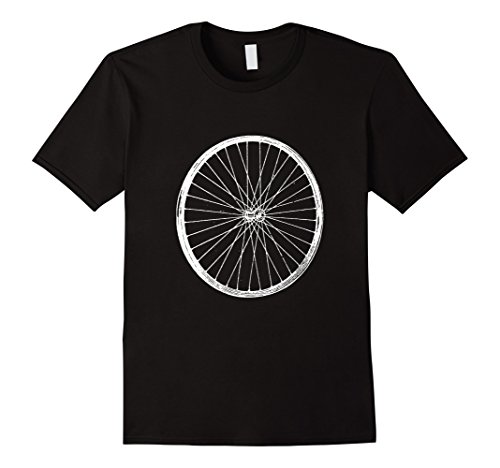 Mens Bicycle Wheel T-Shirt Cycling Fans Rim Spoke Dirt Road Tires ...