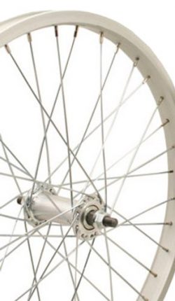 Sta-Tru Silver Alloy Bmx Hub Front Wheel (20X1.75-Inch)