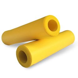 Silicone Handlebar Grips For Mountain MTB Bicycle Cycling Bike (Yellow)