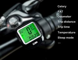 Fashion lab Bike Computer Speedometer Wired Waterproof Bicycle Odometer Temperature Display Bicy ...