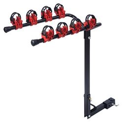 Smilingtree,New 4 Bicycle Bike Rack 1-1/4″&2″ Hitch Mount Carrier Car Truck AUTO ...