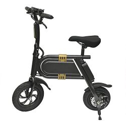 Kingsports Foldable Electric Bicycle with 10 Mile Range, Collapsible Frame and Handlebar Display