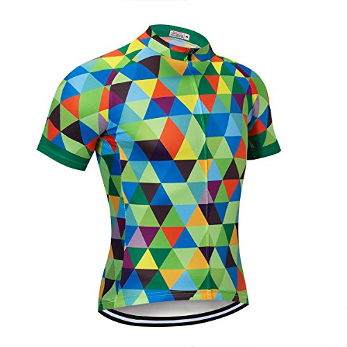 NASHRIO Men’s Cycling Jersey Short Sleeve Road Bike Biking Shirt Tops Bicycle Clothes R ...