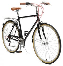 Critical Cycles Beaumont-7 Seven Speed Men’s Urban City Commuter Bike; 50cm, Black