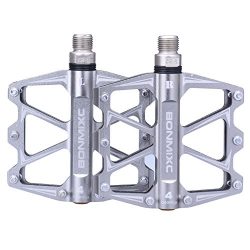 BONMIXC Bicycle Pedals 9/16 Cycling Four Pcs Sealed Bearing Bike Pedals
