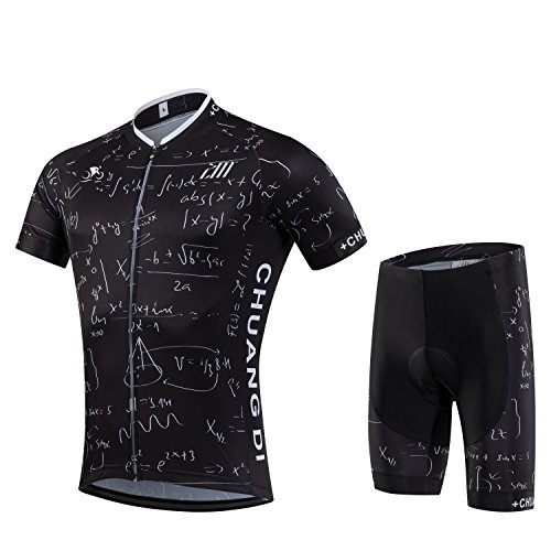 Digital Code Men Cycling Jersey Short Sleeve Summer Cycling Clothing Suit,Shorts Suit,Asia L=US- ...