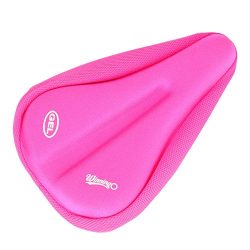 WINNINGO Child Bike Gel Seat Cushion, Child Cycling Saddle Cover Comfortable Small Bicycle Saddl ...