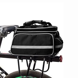 HSTYAIG Bicycle Pannier Outdoor Waterproof Multi- Function Portable Bicycle Pack Bike Pannier Ra ...