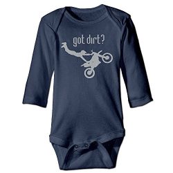 Got Dirt Bike Motorcross Racing Long Sleeves Newborn Baby Special Baby Climbing Clothes Size Key