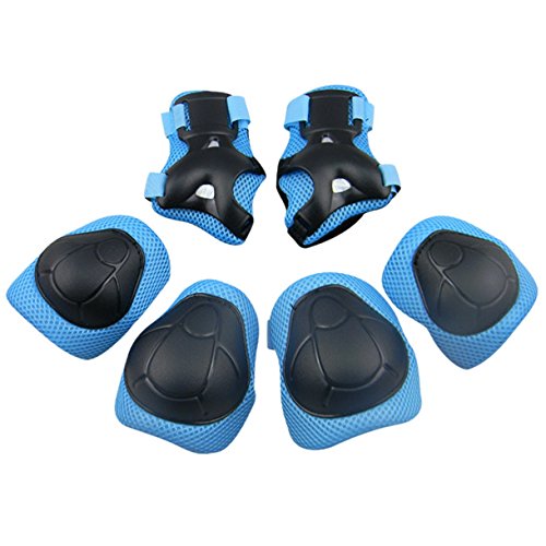 Panegy Children Kids Cycling Riding Bicycle Roller Skating Protective Gear Knee Elbow Wrist Supp ...