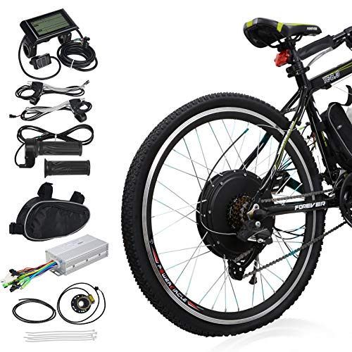 Voilamart 26″ Rear Wheel Electric Bicycle Conversion Kit, 48V 1000W E-bike Motor Kit with  ...