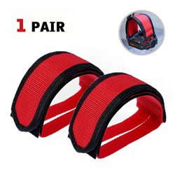 SBYURE 1 Pairs Bicycle Pedal Straps Pedal Toe Clips Straps Tape Slip Double Adhesive Straps for  ...