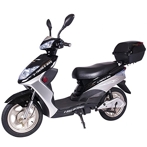 X-Treme XB-504 Electric Powered Bicycle Scooter (Black)